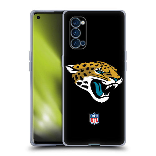NFL Jacksonville Jaguars Logo Plain Soft Gel Case for OPPO Reno 4 Pro 5G