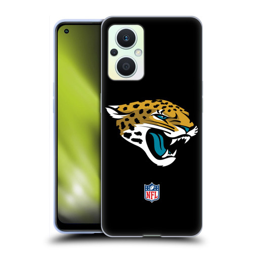 NFL Jacksonville Jaguars Logo Plain Soft Gel Case for OPPO Reno8 Lite