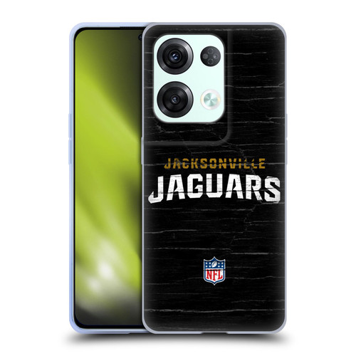 NFL Jacksonville Jaguars Logo Distressed Look Soft Gel Case for OPPO Reno8 Pro