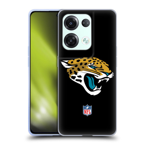 NFL Jacksonville Jaguars Logo Plain Soft Gel Case for OPPO Reno8 Pro