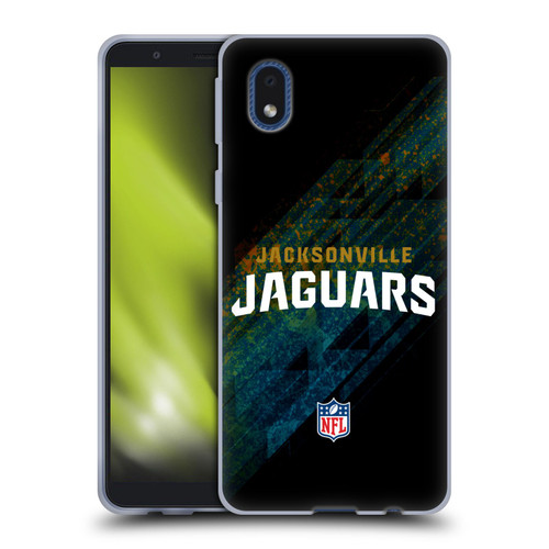 NFL Jacksonville Jaguars Logo Blur Soft Gel Case for Samsung Galaxy A01 Core (2020)