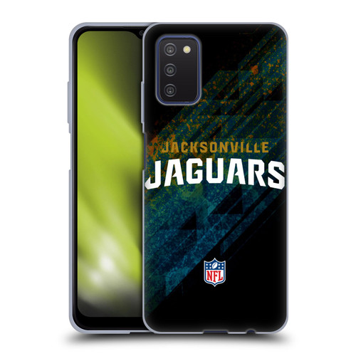 NFL Jacksonville Jaguars Logo Blur Soft Gel Case for Samsung Galaxy A03s (2021)