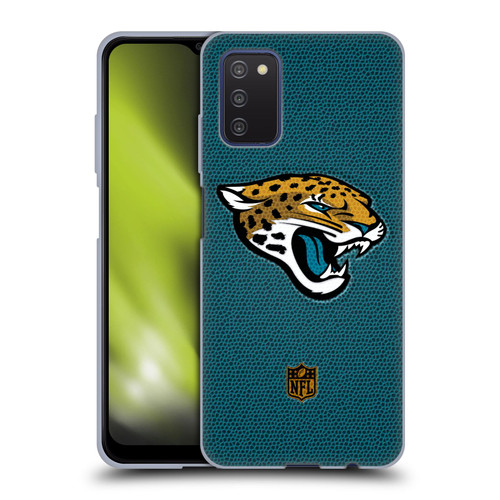 NFL Jacksonville Jaguars Logo Football Soft Gel Case for Samsung Galaxy A03s (2021)