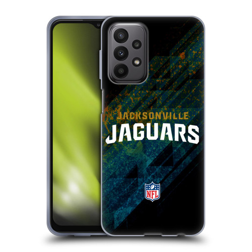 NFL Jacksonville Jaguars Logo Blur Soft Gel Case for Samsung Galaxy A23 / 5G (2022)
