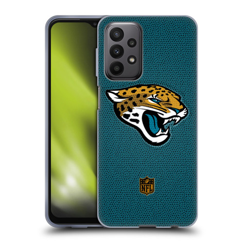 NFL Jacksonville Jaguars Logo Football Soft Gel Case for Samsung Galaxy A23 / 5G (2022)