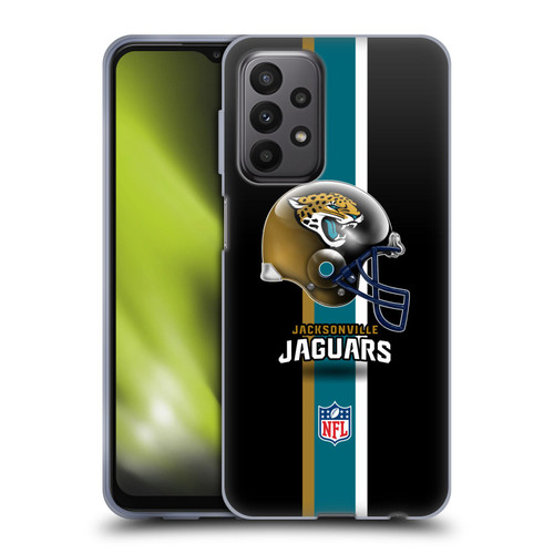 NFL Jacksonville Jaguars Logo Helmet Soft Gel Case for Samsung Galaxy A23 / 5G (2022)