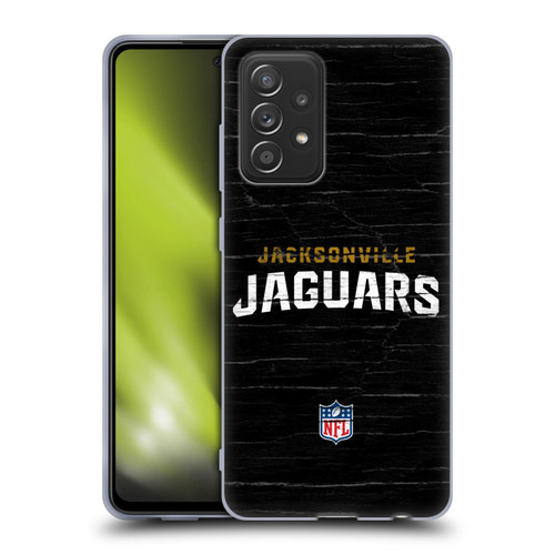 NFL Jacksonville Jaguars Logo Distressed Look Soft Gel Case for Samsung Galaxy A52 / A52s / 5G (2021)