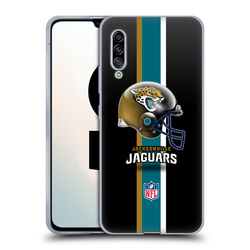 NFL Jacksonville Jaguars Logo Helmet Soft Gel Case for Samsung Galaxy A90 5G (2019)