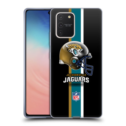 NFL Jacksonville Jaguars Logo Helmet Soft Gel Case for Samsung Galaxy S10 Lite