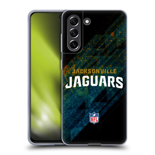 NFL Jacksonville Jaguars Logo Blur Soft Gel Case for Samsung Galaxy S21 FE 5G