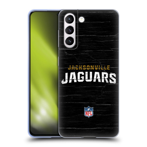 NFL Jacksonville Jaguars Logo Distressed Look Soft Gel Case for Samsung Galaxy S21 5G