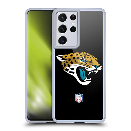 NFL Jacksonville Jaguars Logo Plain Soft Gel Case for Samsung Galaxy S21 Ultra 5G