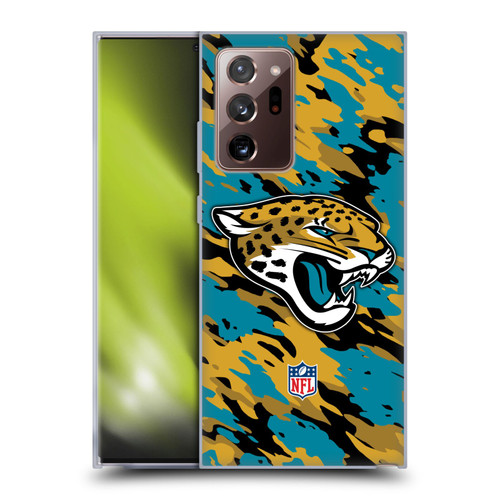 NFL Jacksonville Jaguars Logo Camou Soft Gel Case for Samsung Galaxy Note20 Ultra / 5G