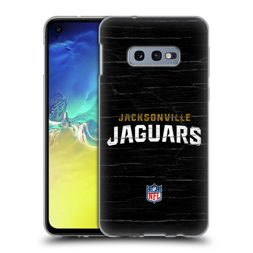 NFL Jacksonville Jaguars Logo Distressed Look Soft Gel Case for Samsung Galaxy S10e