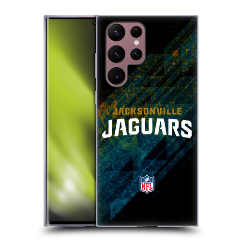 NFL Jacksonville Jaguars Logo Blur Soft Gel Case for Samsung Galaxy S22 Ultra 5G