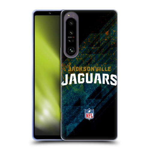 NFL Jacksonville Jaguars Logo Blur Soft Gel Case for Sony Xperia 1 IV