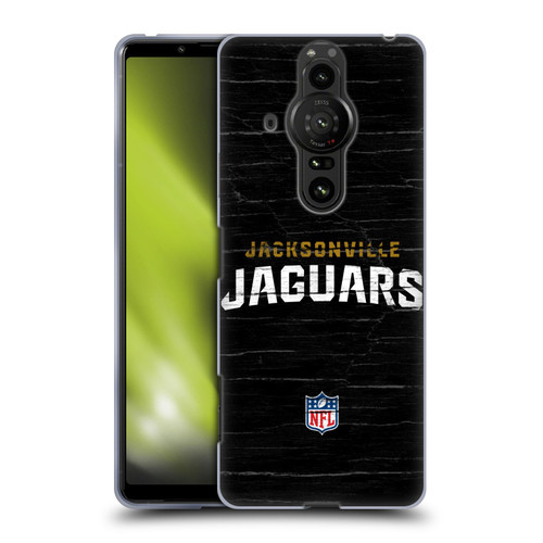 NFL Jacksonville Jaguars Logo Distressed Look Soft Gel Case for Sony Xperia Pro-I