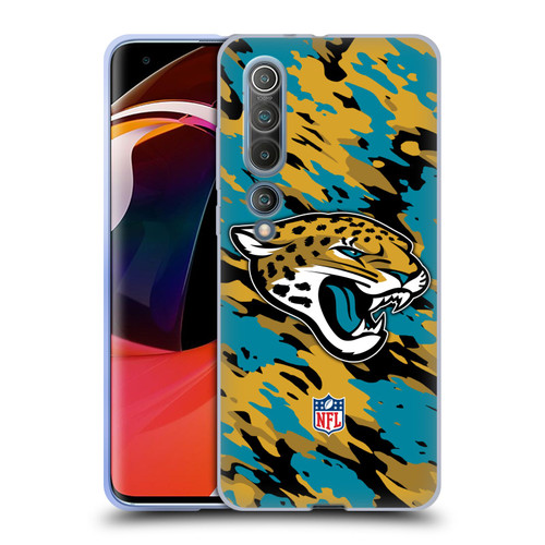 NFL Jacksonville Jaguars Logo Camou Soft Gel Case for Xiaomi Mi 10 5G / Mi 10 Pro 5G