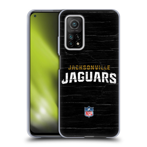 NFL Jacksonville Jaguars Logo Distressed Look Soft Gel Case for Xiaomi Mi 10T 5G