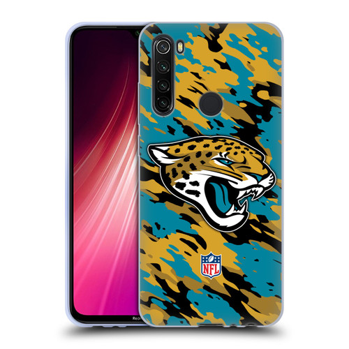 NFL Jacksonville Jaguars Logo Camou Soft Gel Case for Xiaomi Redmi Note 8T