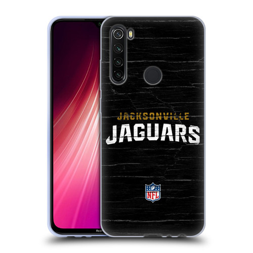 NFL Jacksonville Jaguars Logo Distressed Look Soft Gel Case for Xiaomi Redmi Note 8T