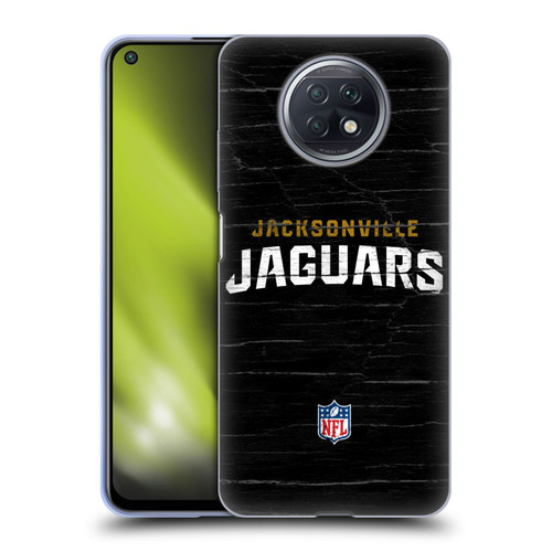 NFL Jacksonville Jaguars Logo Distressed Look Soft Gel Case for Xiaomi Redmi Note 9T 5G