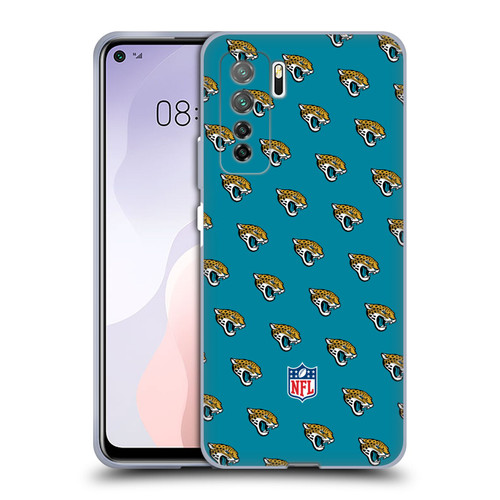 NFL Jacksonville Jaguars Artwork Patterns Soft Gel Case for Huawei Nova 7 SE/P40 Lite 5G