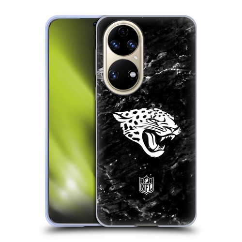 NFL Jacksonville Jaguars Artwork Marble Soft Gel Case for Huawei P50