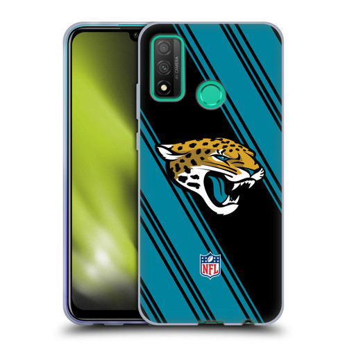 NFL Jacksonville Jaguars Artwork Stripes Soft Gel Case for Huawei P Smart (2020)