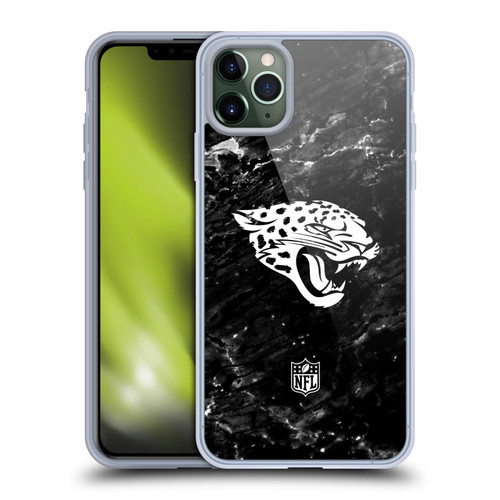 NFL Jacksonville Jaguars Artwork Marble Soft Gel Case for Apple iPhone 11 Pro Max