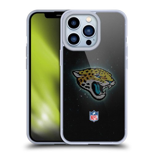 NFL Jacksonville Jaguars Artwork LED Soft Gel Case for Apple iPhone 13 Pro