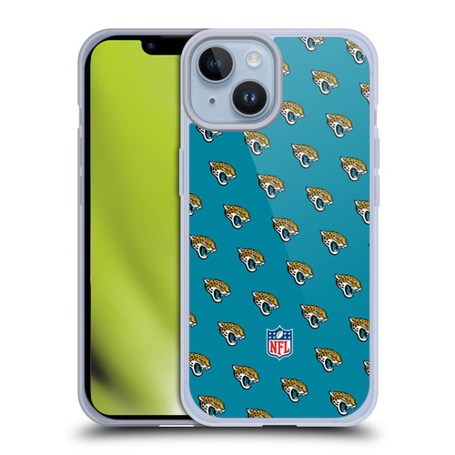 NFL Jacksonville Jaguars Artwork Patterns Soft Gel Case for Apple iPhone 14