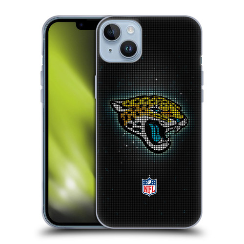 NFL Jacksonville Jaguars Artwork LED Soft Gel Case for Apple iPhone 14 Plus