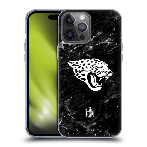 NFL Jacksonville Jaguars Artwork Marble Soft Gel Case for Apple iPhone 14 Pro Max