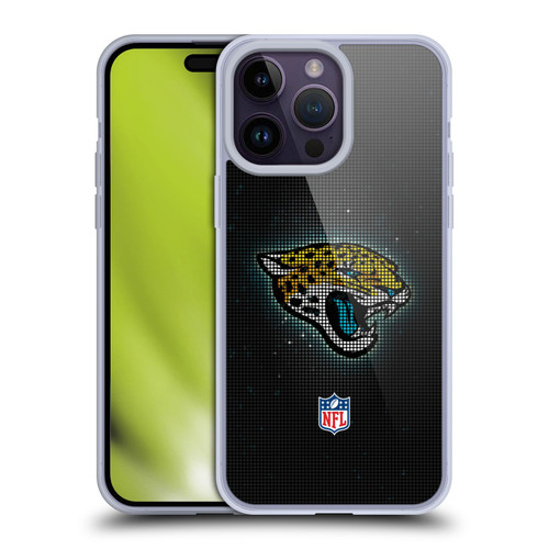 NFL Jacksonville Jaguars Artwork LED Soft Gel Case for Apple iPhone 14 Pro Max