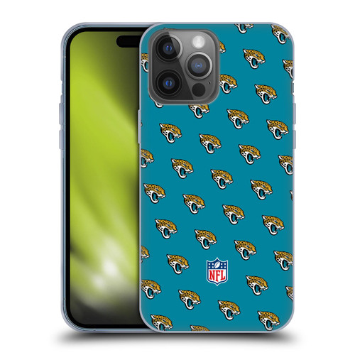 NFL Jacksonville Jaguars Artwork Patterns Soft Gel Case for Apple iPhone 14 Pro Max