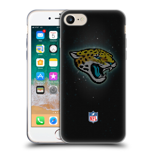 NFL Jacksonville Jaguars Artwork LED Soft Gel Case for Apple iPhone 7 / 8 / SE 2020 & 2022