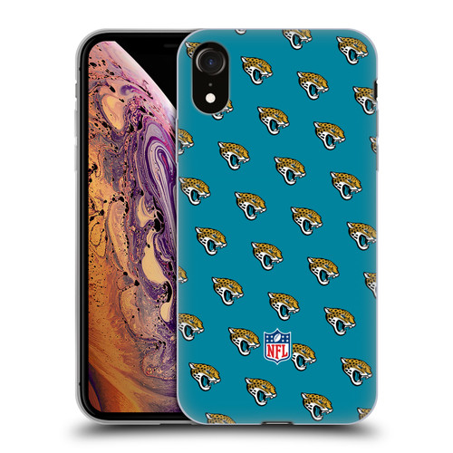 NFL Jacksonville Jaguars Artwork Patterns Soft Gel Case for Apple iPhone XR