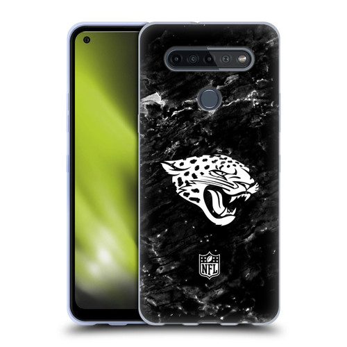 NFL Jacksonville Jaguars Artwork Marble Soft Gel Case for LG K51S