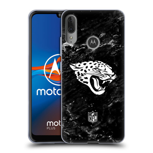 NFL Jacksonville Jaguars Artwork Marble Soft Gel Case for Motorola Moto E6 Plus