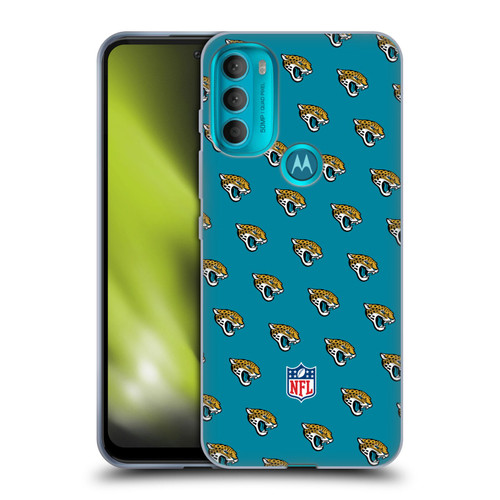 NFL Jacksonville Jaguars Artwork Patterns Soft Gel Case for Motorola Moto G71 5G