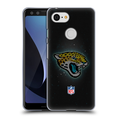 NFL Jacksonville Jaguars Artwork LED Soft Gel Case for Google Pixel 3