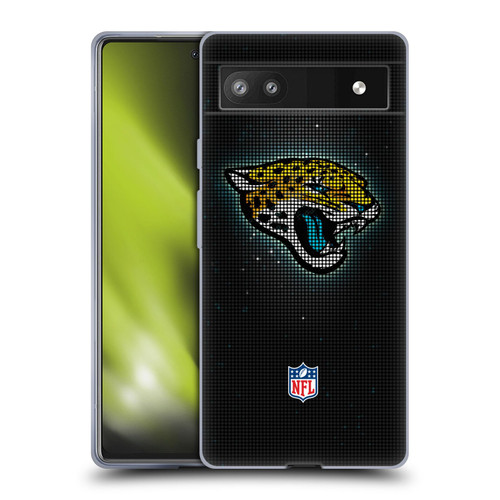 NFL Jacksonville Jaguars Artwork LED Soft Gel Case for Google Pixel 6a