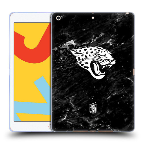 NFL Jacksonville Jaguars Artwork Marble Soft Gel Case for Apple iPad 10.2 2019/2020/2021