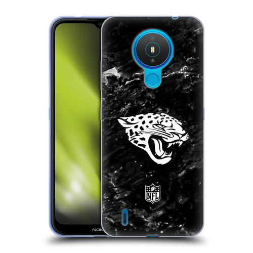 NFL Jacksonville Jaguars Artwork Marble Soft Gel Case for Nokia 1.4