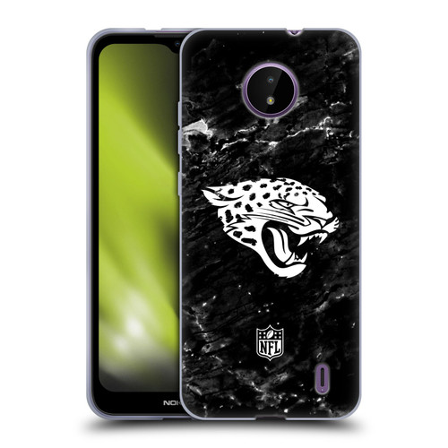 NFL Jacksonville Jaguars Artwork Marble Soft Gel Case for Nokia C10 / C20