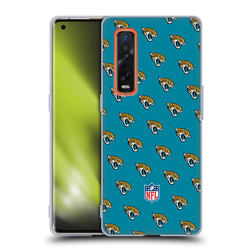 NFL Jacksonville Jaguars Artwork Patterns Soft Gel Case for OPPO Find X2 Pro 5G