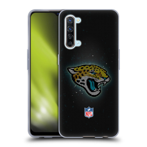 NFL Jacksonville Jaguars Artwork LED Soft Gel Case for OPPO Find X2 Lite 5G