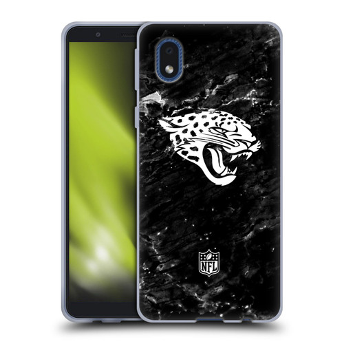 NFL Jacksonville Jaguars Artwork Marble Soft Gel Case for Samsung Galaxy A01 Core (2020)