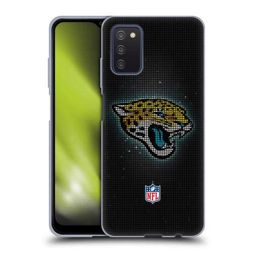 NFL Jacksonville Jaguars Artwork LED Soft Gel Case for Samsung Galaxy A03s (2021)